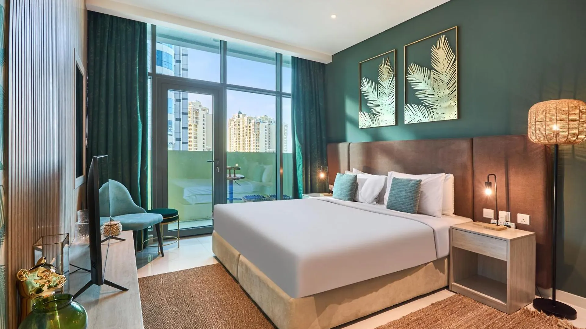 Апартаменты The Seven Palm With Free Rooftop Pool & Beach Дубай ОАЭ